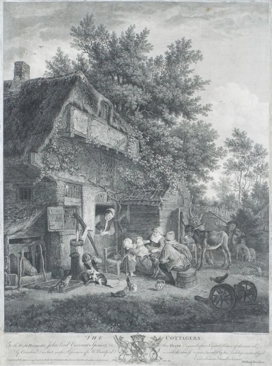 Print - The Cottagers. - Woollett